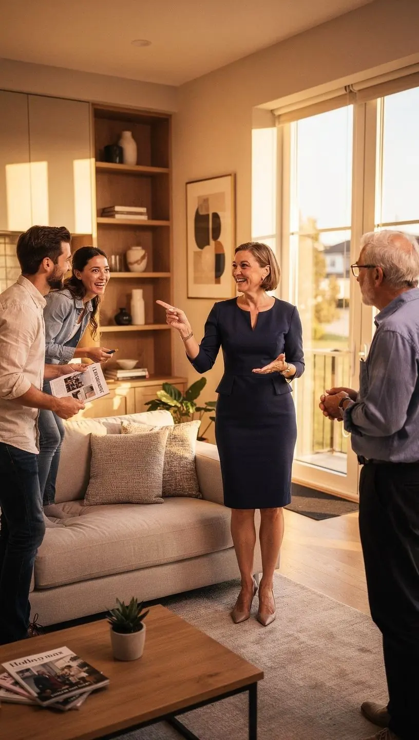 Wizualizacja planu mieszkania z wymiarami i układem pomieszczeń