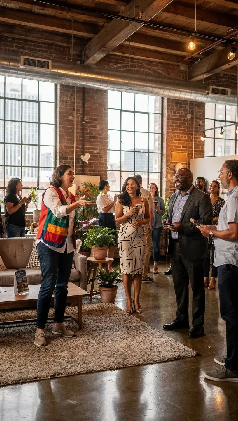 Nowoczesne wnętrze mieszkania z dużymi oknami i naturalnym światłem